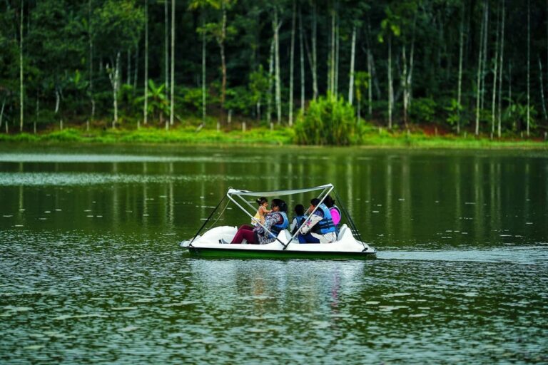 Pedal boating at Karlad Lake