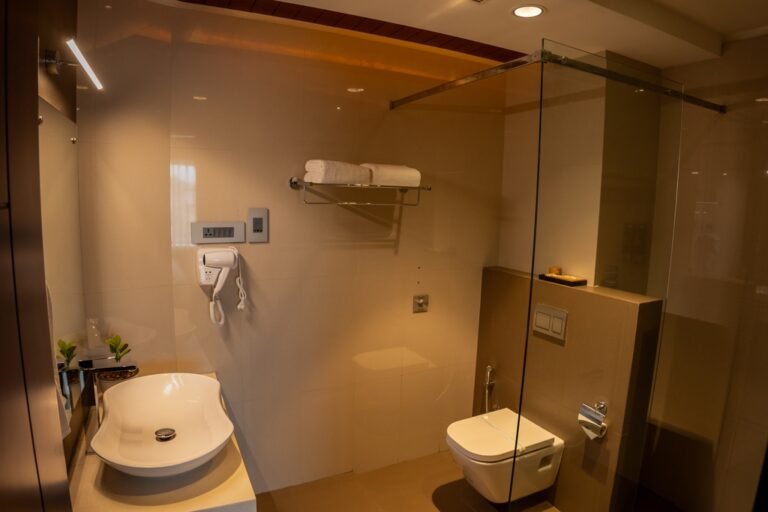 Bathroom of Premium room in Luxo Hotel Wayanad