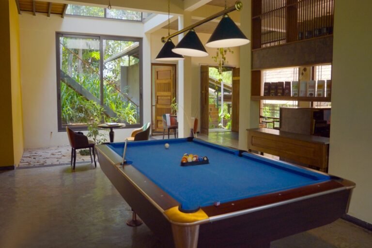 pool table at Willow resort Wayanad